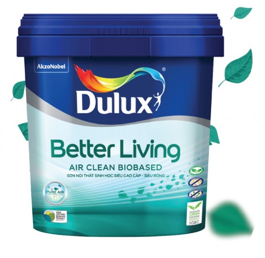 Không gian sống trong lành mạnh và thư giãn với sơn nội thất Dulux Better Living Air Clean. Sản phẩm không chỉ chống bụi, mốc, mùi hôi mà còn lọc sạch không khí. Hãy xem hình ảnh để cảm nhận sự khác biệt.