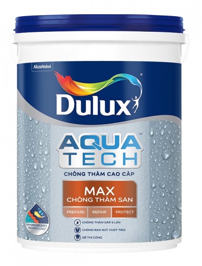 Chất Chống thấm Sàn Dulux Aquatech Max V910, lăn trực tiếp Sàn-Tường - 20kg