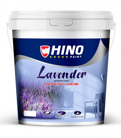 Sơn nội thất láng mịn Hino Lavender - 5 lít