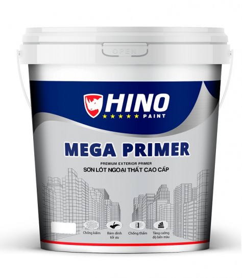 Sơn lót ngoại thất cao cấp Hino Mega Primer - 5 lít